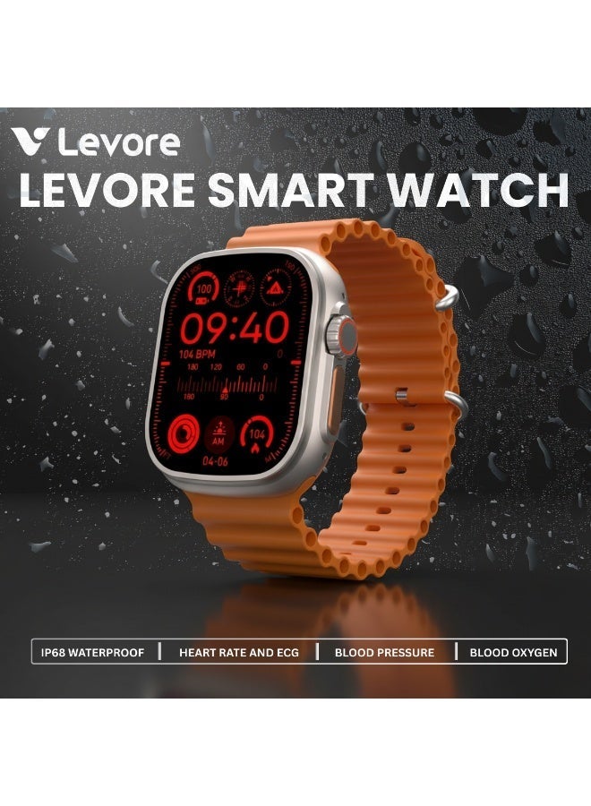 Levore Smart Watch   2.05" Big Screen-Gold - Image 2